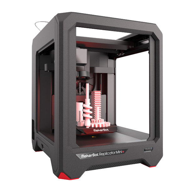 3D принтер MakerBot Mini Plus 3D принтер MakerBot Replicator Mini Plus - 3d принтер c высокой скоростью печати и большой камерой печати. Область печати: 10.1 X 12.6 X 12.6 см.