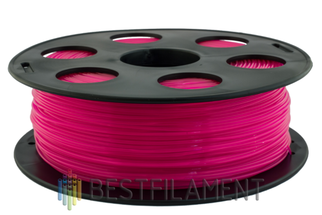 Розовый PETG пластик Bestfilament для 3D-принтеров 1 кг (1,75 мм) PETG пластик для 3D-принтера. Диаметр 1,75 мм. Вес 1 кг. Цвет розовый