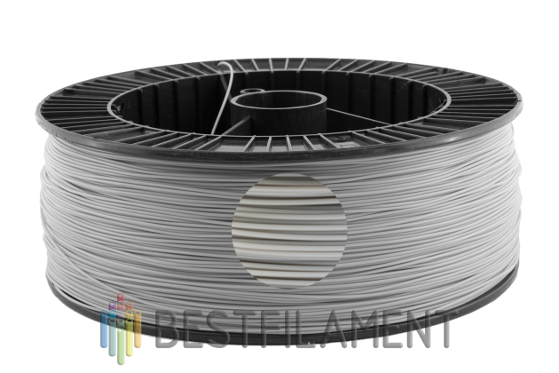 Светло-серый PLA пластик Bestfilament для 3D-принтеров 2,5 кг (1,75 мм) PLA пластик для 3D-принтера. Диаметр 1,75 мм. Вес 2,5 кг. Цвет светло-серый