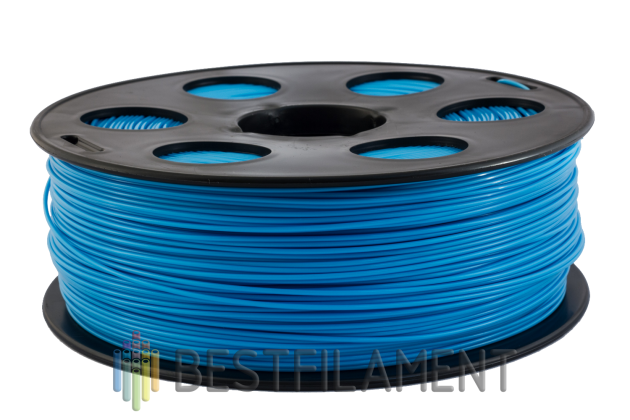 Голубой PLA пластик Bestfilament для 3D-принтеров 1 кг (1,75 мм) PLA пластик для 3D-принтера. Диаметр 1,75 мм. Вес 1 кг. Цвет голубой