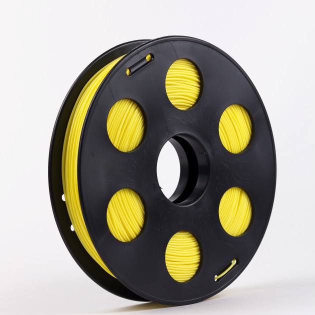Желтый Bflex пластик Bestfilament для 3D-принтеров 0.5 кг (2,85 мм) Гибкий резиноподобный пластик BFlex пластик для 3D-принтера. Диаметр 1,75 мм. Вес 0.5 кг. Цвет желтый
