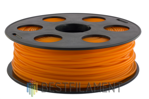 Оранжевый PLA пластик Bestfilament для 3D-принтеров 1 кг (2.85 мм) PLA пластик для 3D-принтера. Диаметр 2.85 мм. Вес 1 кг. Цвет оранжевый