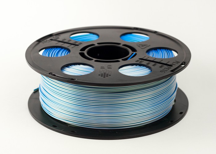 Трехцветный PLA шелк синий зеленый серебро пластик Bestfilament для 3D-принтеров 1 кг (1,75 мм)
