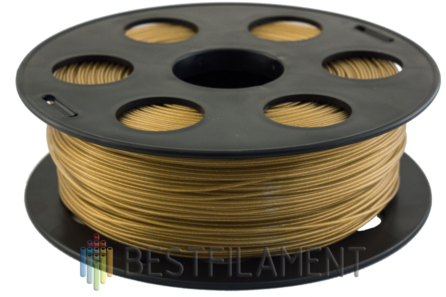 PLA пластик для 3D-принтеров Bestfilament. Цвет золотистый металлик. 1 кг.  2 390 руб.