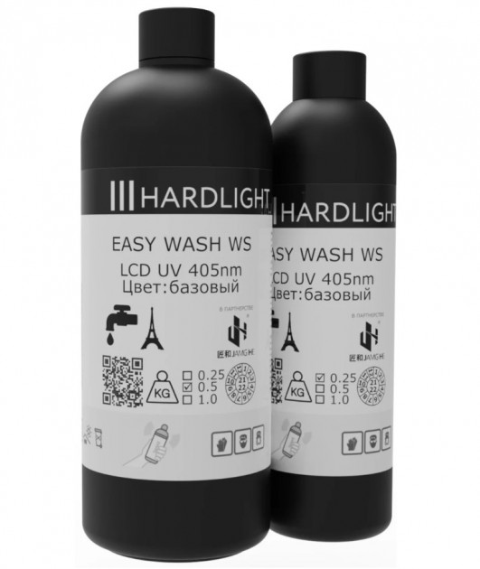 Фотополимер HARDLIGHT MODEL WS, черный (1 кг)  ФОТОПОЛИМЕР MODEL WS. Качественный полимер с простой постобработкой.