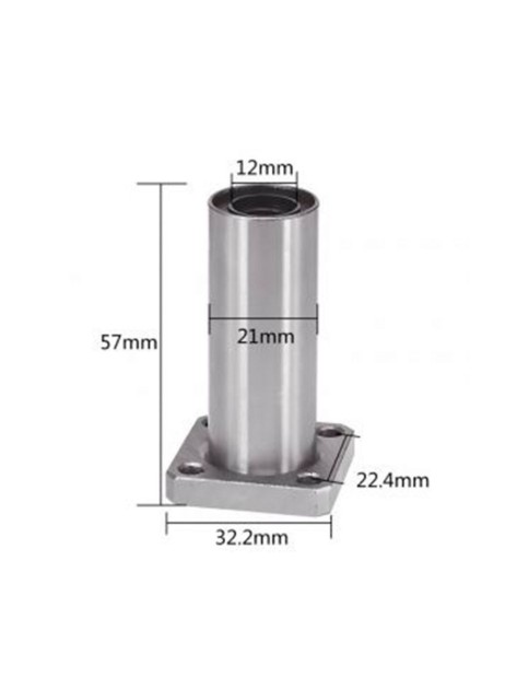 Подшипник линейный с фланцем LMK12LUU Подшипник линейный с фланцем LMK12LUU