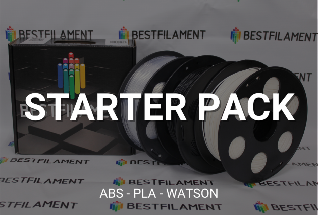 BESTFILAMENT starter pack (ABS+PLA+Watson) Большой набор для уверенного начала в 3D-печати! 

3 катушки популярных филаментов с приятной скидкой