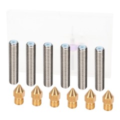 Набор 6 термобарьеров, сопел и одно сверло 0.4