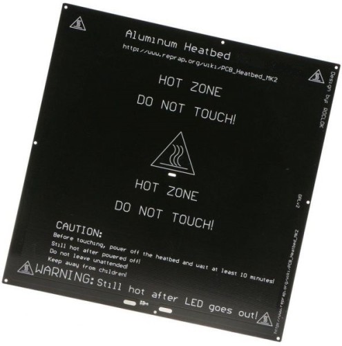 Стол нагревательный алюминиевый MK2a 400х400 mm 24V