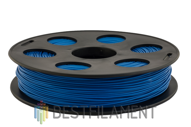 Синий Bflex пластик Bestfilament для 3D-принтеров 0.5 кг (1,75 мм) BFLEX гибкий мягкий материал. Материал идеально подходит для печати гибких изделий: прокладок, проставок, демпферов, колес.