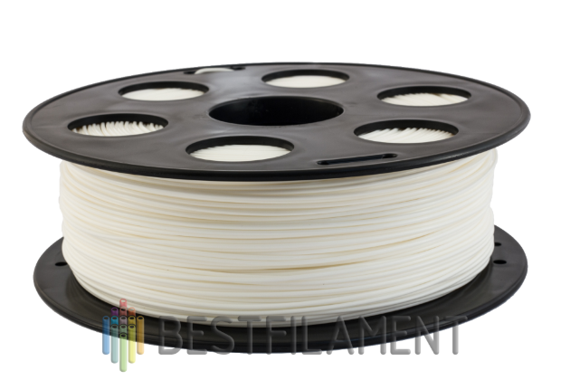 Белый PETG пластик Bestfilament для 3D-принтеров 2,5 кг (1,75 мм) PETG пластик для 3D-принтера. Диаметр 1,75 мм. Вес 2.5 кг. Цвет белый