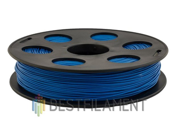 Синий PLA пластик Bestfilament для 3D-принтеров 0.5 кг (1,75 мм) PLA пластик для 3D-принтера. Диаметр 1,75 мм. Вес 0.5 кг. Цвет синий