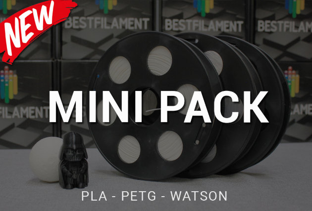 BESTFILAMENT Starter pack (PLA+PETG+Watson) Стартовый набор для начинающих: основные типы пластиков с большой скидкой!
PLA, PETG, Watson в катушках по 0,5 кг