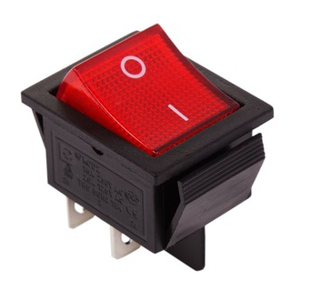 Тумблер REXAN Тумблер REXAN T 250V 20А (4с) ON-OFF красный с подсветкой (RWB-502, SC-767, IRS-201-1) 36-2340