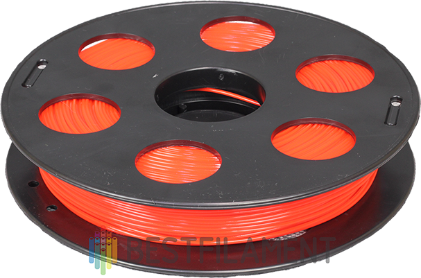 Огненный PLA пластик Bestfilament для 3D-принтеров 0.5 кг (1,75 мм) PLA пластик для 3D-принтера. Диаметр 1,75 мм. Вес 0.5 кг. Цвет огненный