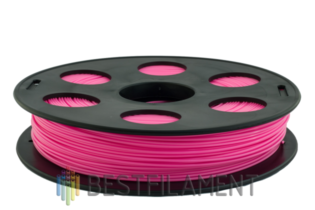 Розовый PLA пластик Bestfilament для 3D-принтеров 0,5 кг (1,75 мм) PLA пластик для 3D-принтера. Диаметр 1,75 мм. Вес 0.5 кг. Цвет розовый