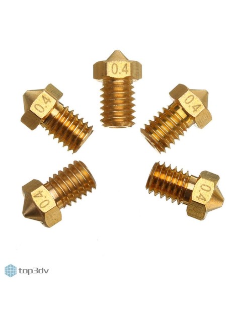Сопло E3D 0.4 мм латунь набор 5 шт Сопло E3D 0.4 мм латунь набор 5 шт