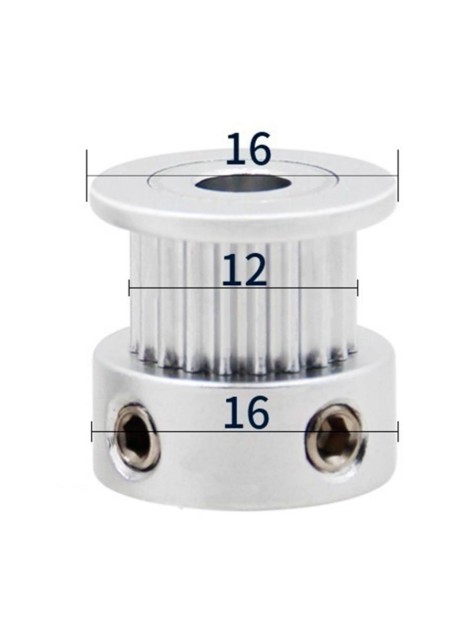 Шкив зубчатый GT2-6 20 зубьев 8мм Шкив зубчатый GT2-6 20 зубьев 8мм