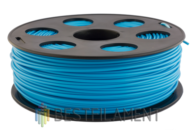 Голубой PLA пластик Bestfilament для 3D-принтеров 1 кг (2.85 мм) PLA пластик для 3D-принтера. Диаметр 2.85 мм. Вес 1 кг. Цвет голубой