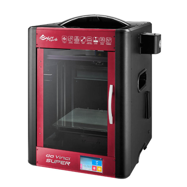 3D принтер XYZPrinting da Vinci Super 3D принтер XYZPrinting da Vinci Super - это крупноформатный 3D-принтер. Область печати: 30 x 30 x 30 см.